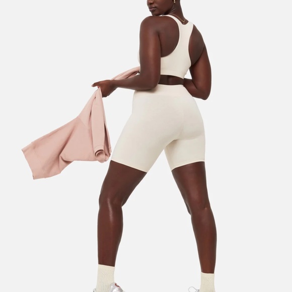 MATE the Label Organic Stretch Biker Short in Bone - Picture 6 of 6